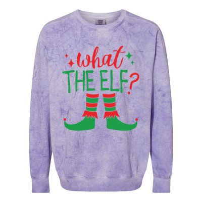 What The Elf Funny Gift Colorblast Crewneck Sweatshirt