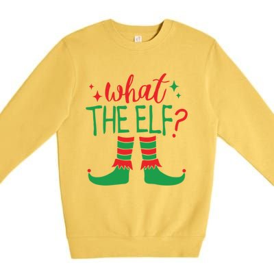 What The Elf Funny Gift Premium Crewneck Sweatshirt