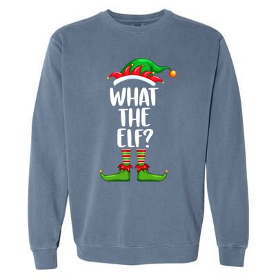 What The Elf Gift Matching Family Group Christmas Costume Great Gift Garment-Dyed Sweatshirt