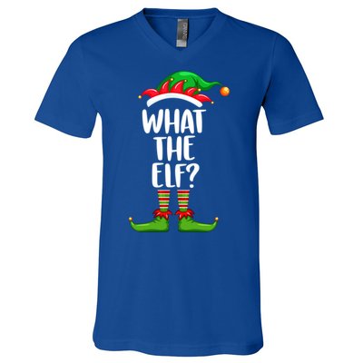 What The Elf Gift Matching Family Group Christmas Costume Great Gift V-Neck T-Shirt