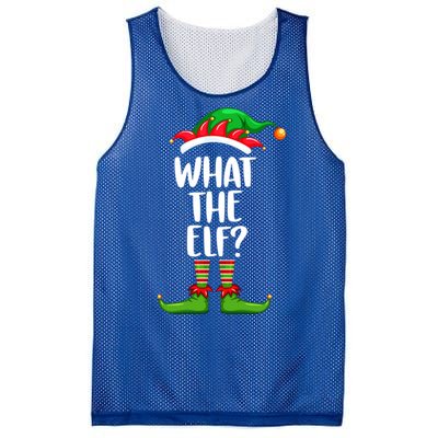 What The Elf Gift Matching Family Group Christmas Costume Great Gift Mesh Reversible Basketball Jersey Tank