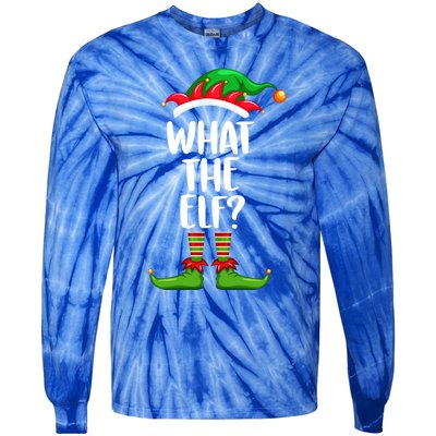 What The Elf Gift Matching Family Group Christmas Costume Great Gift Tie-Dye Long Sleeve Shirt