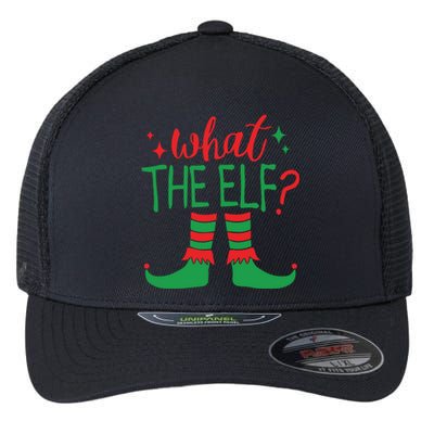 What The Elf Funny Gift Flexfit Unipanel Trucker Cap