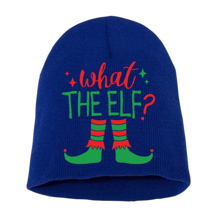 What The Elf Funny Gift Short Acrylic Beanie