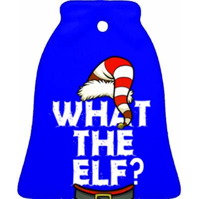 What The Elf Gift Ceramic Bell Ornament