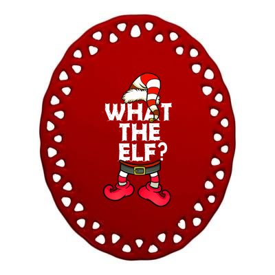 What The Elf Gift Ceramic Oval Ornament