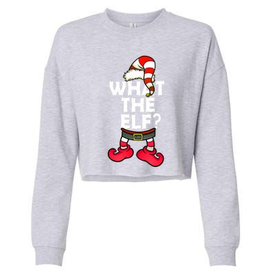 What The Elf Gift Cropped Pullover Crew