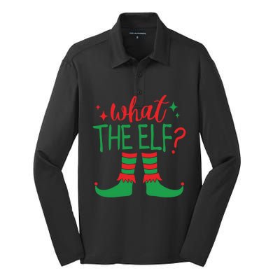 What The Elf Meaningful Gift Silk Touch Performance Long Sleeve Polo