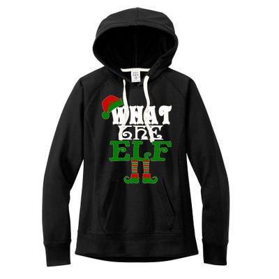 What The Elf Ugly Christmas Funny Gift Women's Fleece Hoodie