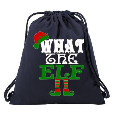 What The Elf Ugly Christmas Funny Gift Drawstring Bag