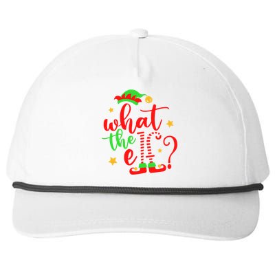 What The Elf ? Christmas Pajama Xmas Holiday Funny Gift Snapback Five-Panel Rope Hat