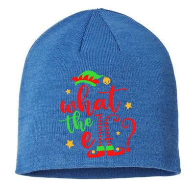 What The Elf ? Christmas Pajama Xmas Holiday Funny Gift Sustainable Beanie