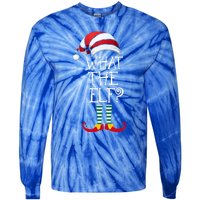 What The Elf? Family Matching Christmas Gift Group Gift Tie-Dye Long Sleeve Shirt