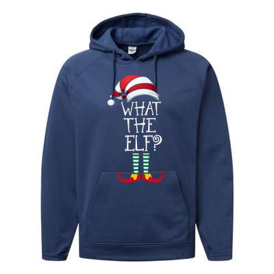 What The Elf? Family Matching Christmas Gift Group Gift Performance Fleece Hoodie