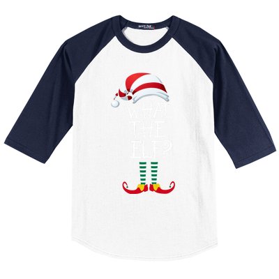 What The Elf? Family Matching Christmas Gift Group Gift Baseball Sleeve Shirt