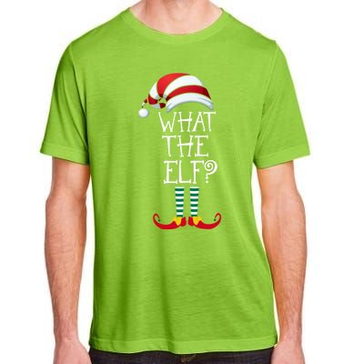 What The Elf? Family Matching Christmas Gift Group Gift Adult ChromaSoft Performance T-Shirt