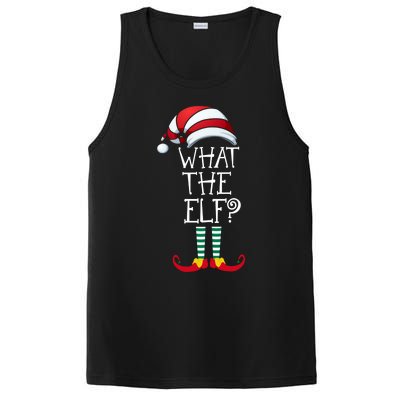 What The Elf? Family Matching Christmas Gift Group Gift PosiCharge Competitor Tank