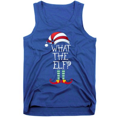 What The Elf? Family Matching Christmas Gift Group Gift Tank Top