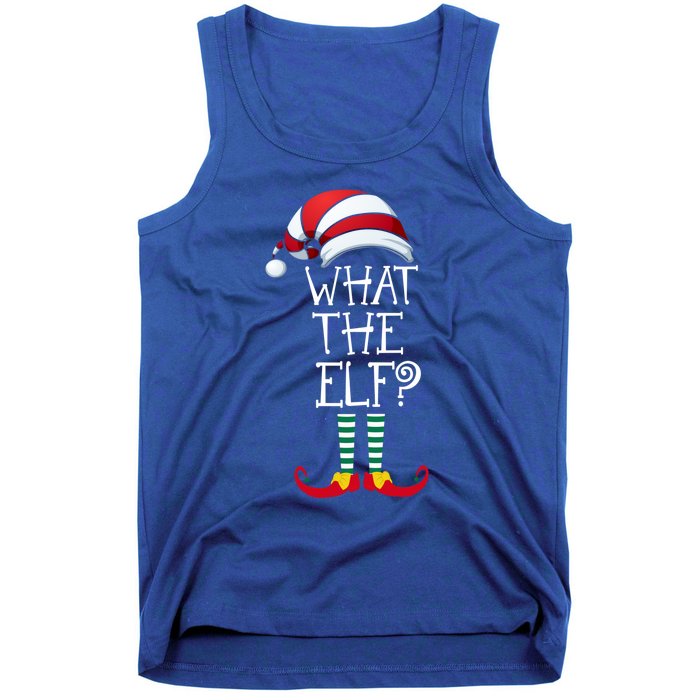 What The Elf? Family Matching Christmas Gift Group Gift Tank Top