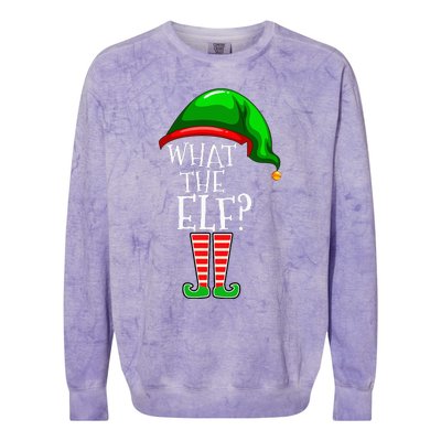 What The Elf Group Matching Family Christmas Colorblast Crewneck Sweatshirt