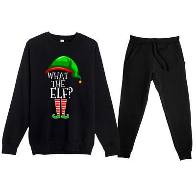 What The Elf Group Matching Family Christmas Premium Crewneck Sweatsuit Set