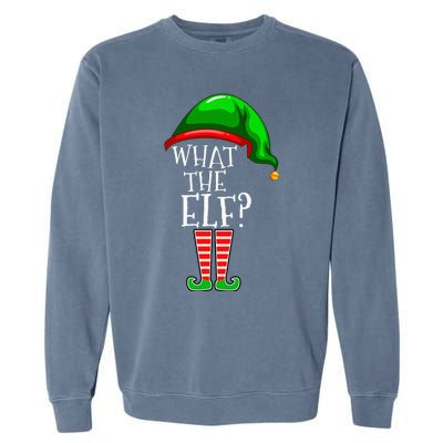 What The Elf Group Matching Family Christmas Garment-Dyed Sweatshirt