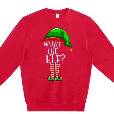 What The Elf Group Matching Family Christmas Premium Crewneck Sweatshirt