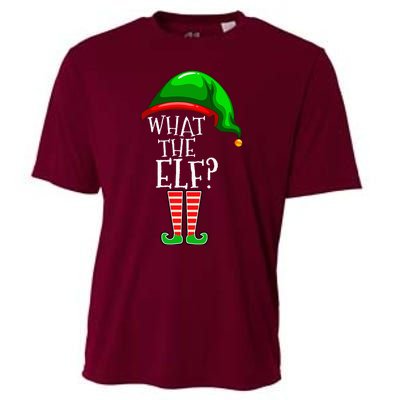 What The Elf Group Matching Family Christmas Cooling Performance Crew T-Shirt