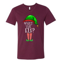 What The Elf Group Matching Family Christmas V-Neck T-Shirt