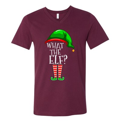 What The Elf Group Matching Family Christmas V-Neck T-Shirt