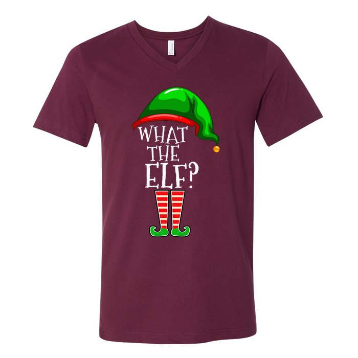 What The Elf Group Matching Family Christmas V-Neck T-Shirt