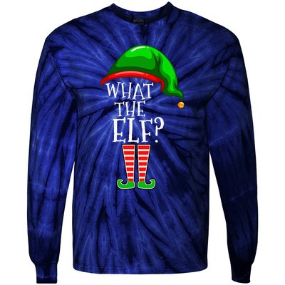 What The Elf Group Matching Family Christmas Tie-Dye Long Sleeve Shirt