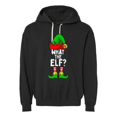 What The Elf Matching Family Christmas Garment-Dyed Fleece Hoodie