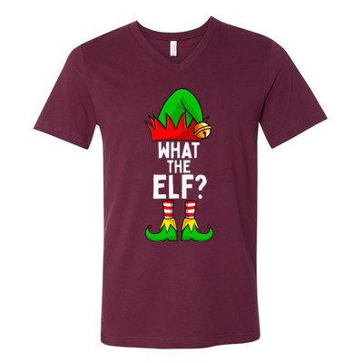 What The Elf Matching Family Christmas V-Neck T-Shirt