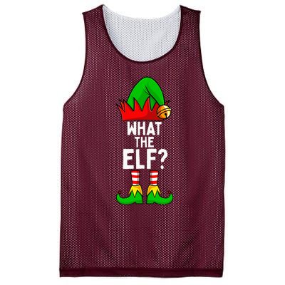 What The Elf Matching Family Christmas Mesh Reversible Basketball Jersey Tank