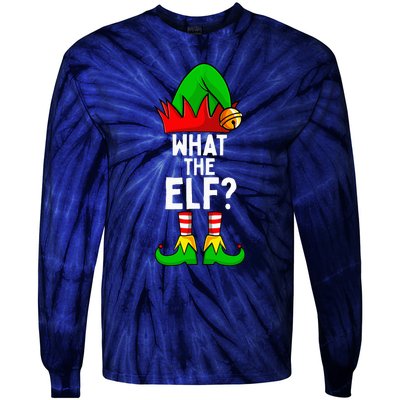 What The Elf Matching Family Christmas Tie-Dye Long Sleeve Shirt