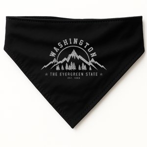 Washington The Evergreen State Nature Mountains Outdoor USA-Made Doggie Bandana