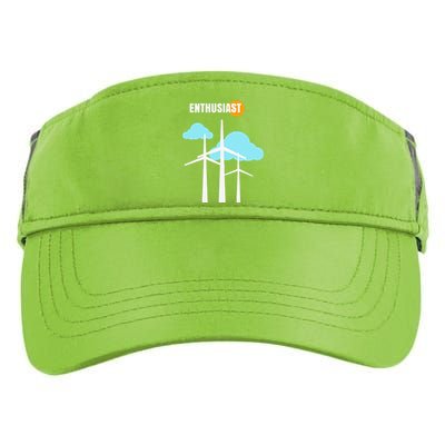 Wind Turbine Enthusiast Renewable Energy Environment Adult Drive Performance Visor