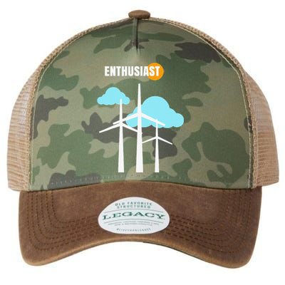 Wind Turbine Enthusiast Renewable Energy Environment Legacy Tie Dye Trucker Hat