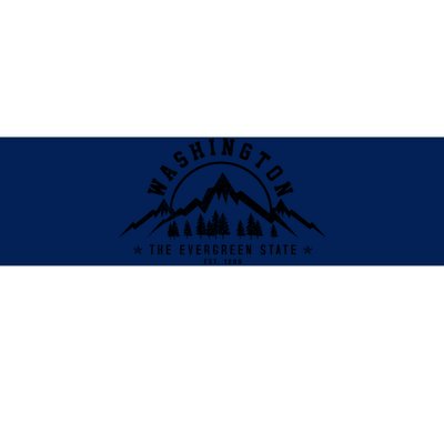 Washington The Evergreen State Nature Mountains Outdoor Gift T Bumper Sticker