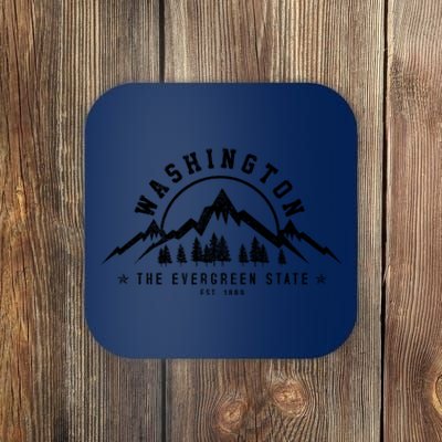 Washington The Evergreen State Nature Mountains Outdoor Gift T Coaster