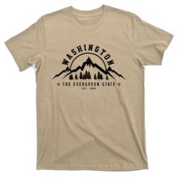 Washington The Evergreen State Nature Mountains Outdoor Gift T T-Shirt