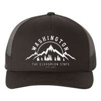 Washington The Evergreen State Nature Mountains Outdoor Gift Hoodie Yupoong Adult 5-Panel Trucker Hat