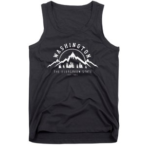 Washington The Evergreen State Nature Mountains Outdoor Gift Hoodie Tank Top