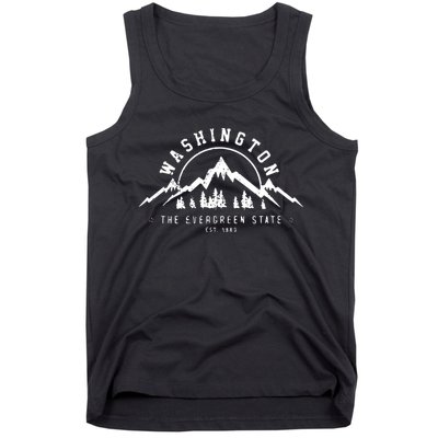 Washington The Evergreen State Nature Mountains Outdoor Gift Hoodie Tank Top