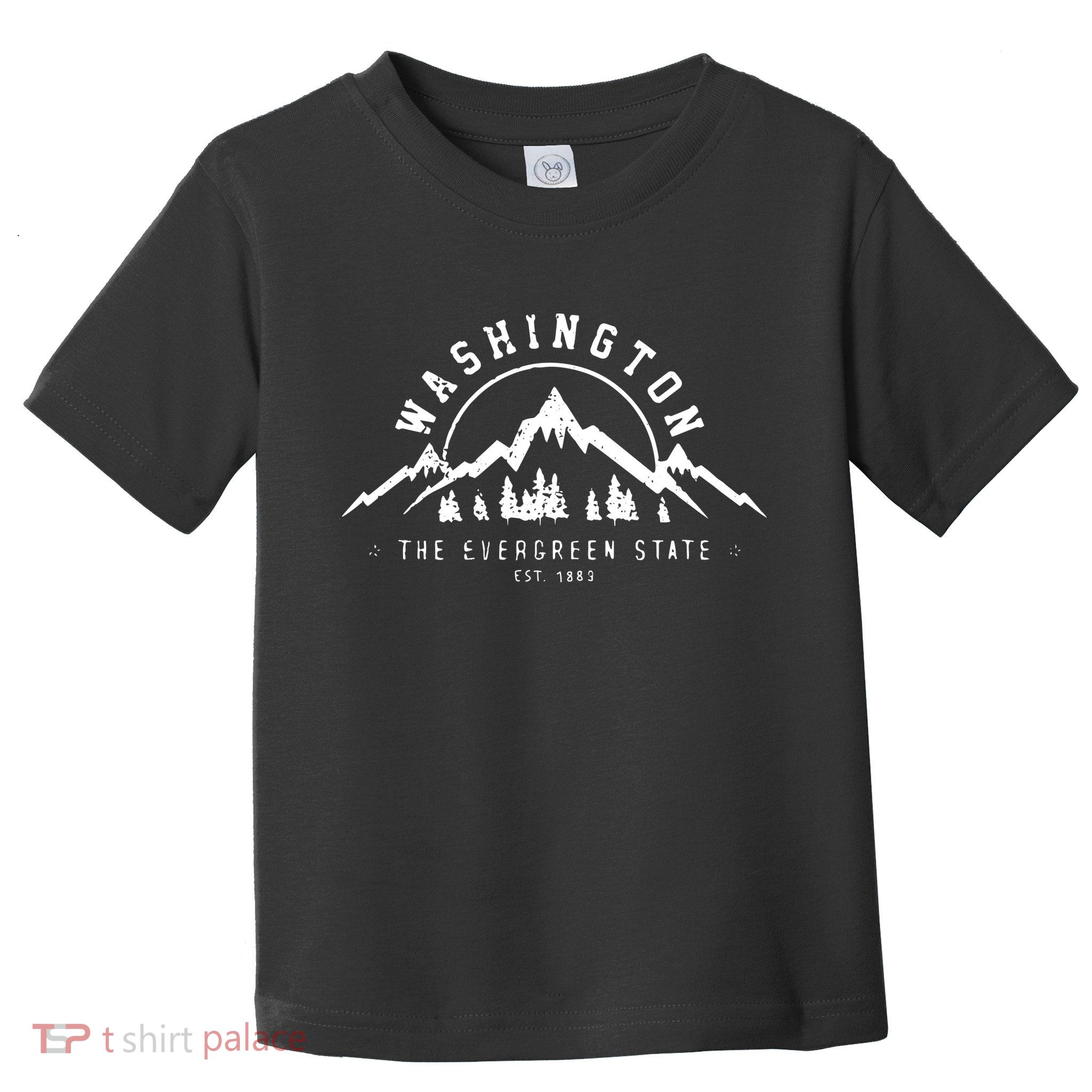 Washington The Evergreen State Nature Mountains Outdoor Gift Hoodie Toddler T-Shirt