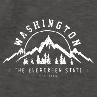 Washington The Evergreen State Nature Mountains Outdoor Gift Hoodie Vector Backpack