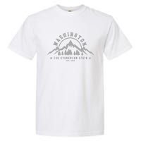 Washington The Evergreen State Nature Mountains Outdoor Gift Garment-Dyed Heavyweight T-Shirt