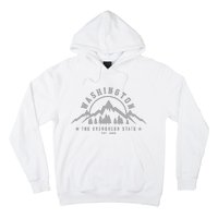 Washington The Evergreen State Nature Mountains Outdoor Gift Hoodie