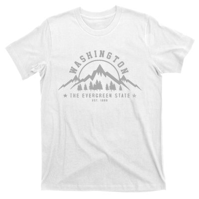 Washington The Evergreen State Nature Mountains Outdoor Gift T-Shirt